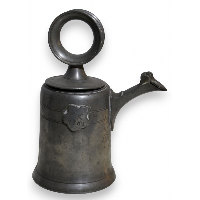 "PK" pewter jug dated 1805, by Moinat SA – Antiques and decorative items
