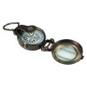 WWII-style patinated brass compass from Moinat SA – Antiques and home décor