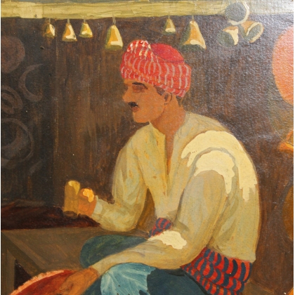 Paintings | Painting entitled ‘Uskub’ by M. AMIGUET, 1929, Moinat SA  – Antiques and home décor