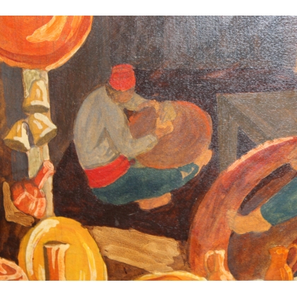 Paintings | Painting entitled ‘Uskub’ by M. AMIGUET, 1929, Moinat SA  – Antiques and home décor