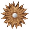  Miroir en forme de fleur en fer doré sur  Moinat SA  - Antiquités décoration