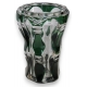 Vase en cristal Val St Lambert, vert