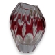 Vase ovale en cristal rouge par NACHTMANN