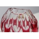 Vase ovale en cristal rouge par NACHTMANN