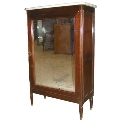  Petit buffet style Louis XVI en acajou sur  Moinat SA  - Antiquités décoration