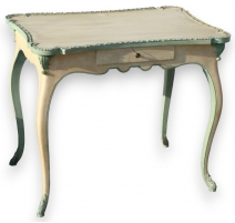 Table style Louis XV JANSEN bois laqué