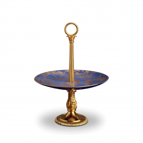 Porcelain display stand with 24-carat gold plating by Moinat SA – Antiques and home décor