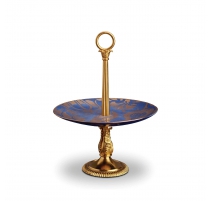 Présentoir en porcelaine et doré 24k