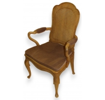 Lot de 4 fauteuils et 2 chaises cannées