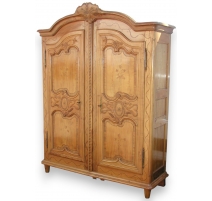 Armoire fribourgeoise, 2 portes, décor oiseaux