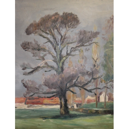 Paintings | Painting entitled ‘Landscape’. Signed A. ROUILLER 67 Moinat SA  – Antiques and home décor