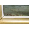 Paintings | Painting entitled ‘Landscape’. Signed A. ROUILLER 67 Moinat SA  – Antiques and home décor