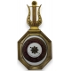 Baromètre Empire forme lyre signé DUVALDESTIN
