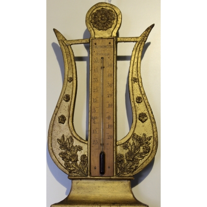 Lyre-shaped Empire barometer by DUVALDESTIN at Moinat SA – Antiques and decorative items