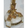  Paire de bougeoirs Louis XVI, socle marbre blanc. sur  Moinat SA  - Antiquités décoration
