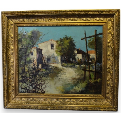 Tableaux \"Bézu-St-Eloi\" signé J. AMIOT 73