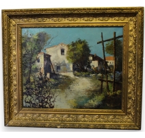 Tableaux "Bézu-St-Eloi" signé J. AMIOT 73