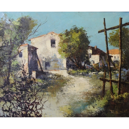 Tableaux \"Bézu-St-Eloi\" signé J. AMIOT 73