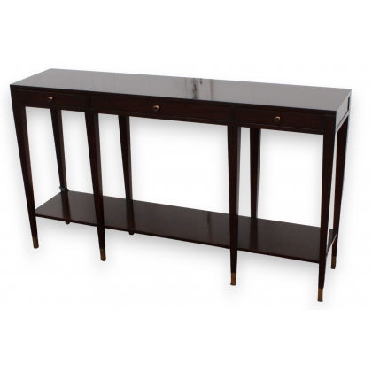 "La Moda Nuovo" console table in mahogany and brass at  Moinat SA  - Antiques and home décor