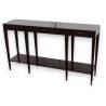 "La Moda Nuovo" console table in mahogany and brass at  Moinat SA  - Antiques and home décor