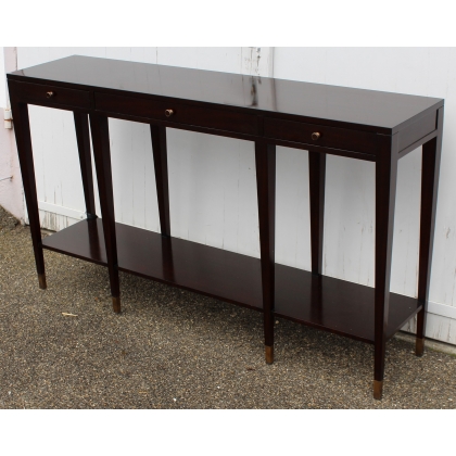 "La Moda Nuovo" console table in mahogany and brass at  Moinat SA  - Antiques and home décor
