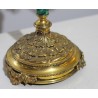  Paire de bougeoirs, en vermeil et malachite. sur  Moinat SA  - Antiquités décoration