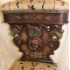 French smoking chair, carved o