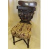 Smoker’s chair with a lid on the backrest at Moinat SA – Antiques and home décor