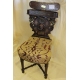 French smoking chair, carved o