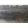 绘画 | 画作《日落》，署名 J. BAIN 91。Moinat SA  - 古董与装饰艺术