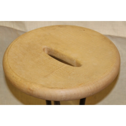 Lot de 3 tabourets en fer forgé