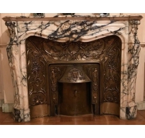 Kamin im Regency-stil im marmor-brocatelle