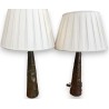  Paire de lampes coniques "Oeils en verre" sur  Moinat SA  - Antiquités décoration