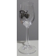 Lot de 6 verres à vin décoré de raisins en laiton