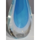 Vase en verre de Murano bleu