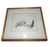 Gravure "Laie et marcassins" signée HAINARD
