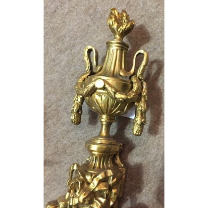 Pair of Louis XVI wall lights with three bulbs. From Moinat SA – Antiques and home décor