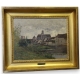 Tableau "Moret s/ Loing" signé L. BOULANGER