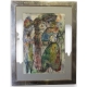 Aquarelle "Personnages" signé Romolo ESPOSITO 1971