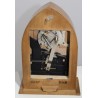 Art Deco walnut clock-cum-moneybox from Moinat SA – Antiques and home décor