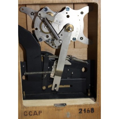 Art Deco walnut clock-cum-moneybox from Moinat SA – Antiques and home décor