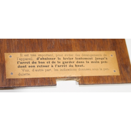 Art Deco walnut clock-cum-moneybox from Moinat SA – Antiques and home décor