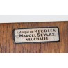 Art Deco walnut clock-cum-moneybox from Moinat SA – Antiques and home décor