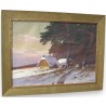Paintings | Painting: ‘Farm in the Snow’. Moinat SA  – Antiques and home décor