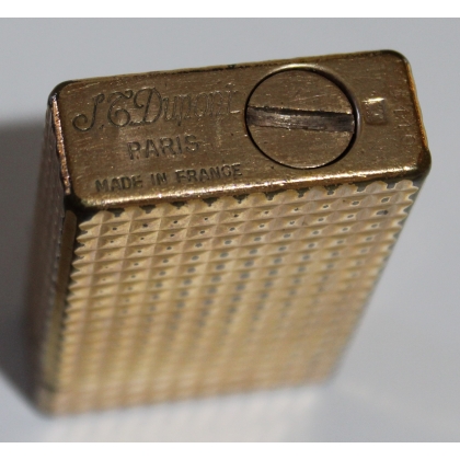 Gold-plated lighter with guilloché decoration by DUPONT at Moinat SA – Antiques and home décor