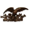 Dessus de porte sculpté \"Aigle et mouflon\"