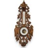 Baromètre-Thermomètre en bois sculpté de Brienz