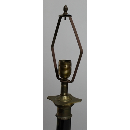  Pied de lampe "Colonne" en laition sur  Moinat SA  - Antiquités décoration
