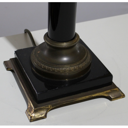  Pied de lampe "Colonne" en laition sur  Moinat SA  - Antiquités décoration