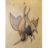 Paire de lithographies "Oiseaux" en relief  sur Moinat SA  - Antiquités décoration -  Gravures, Lithos